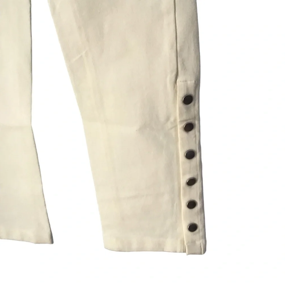 21. NWOT Derek Lam 10 Crosby Tesse SnaP Leg Flared Pants - Picture 5 of 7